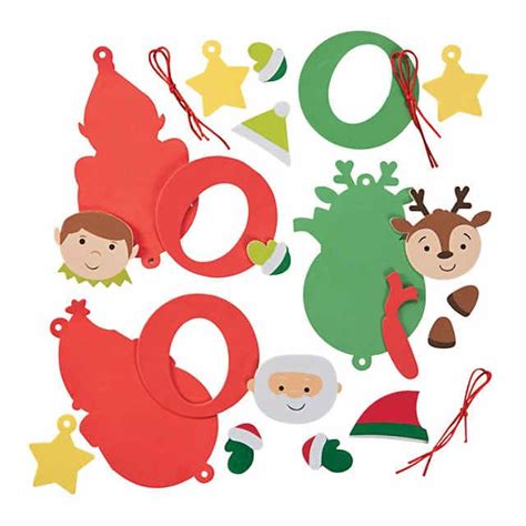Holiday Character Picture Frame Ornament Craft Kit Makes 12