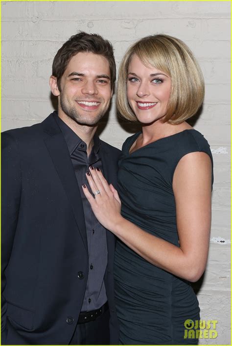 jeremy jordan suits up for last five years nyc screening with wife ashley spencer photo