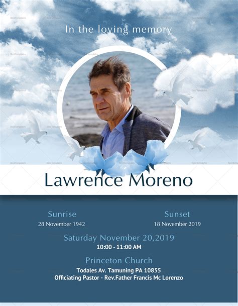 Download Funeral Obituary Flyer Psd Template Exclusiveflyer Gambaran