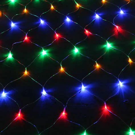 50pcs 2m3m 200leds Curtain Net Light Led Web Mesh Fairy Lights