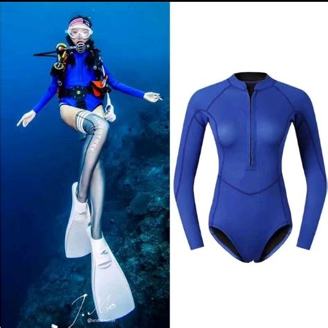 Jual Baju Selam Wanita Wetsuit Snorkeling Freedive Scuba Diving Women