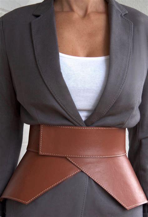 Leather Corset Belt Peplum Belt Waist Cincher Womens Leather Etsy