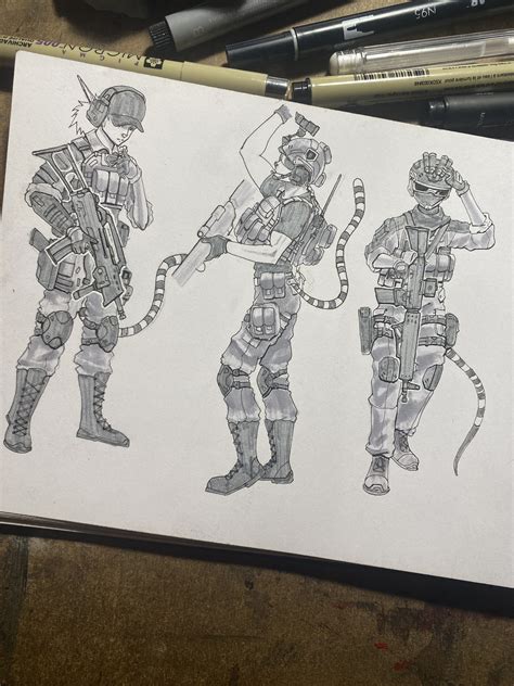 Artstation Sketch Soldiers
