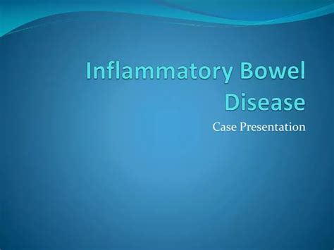 Ppt Inflammatory Bowel Disease Powerpoint Presentation Free Download Id2761435