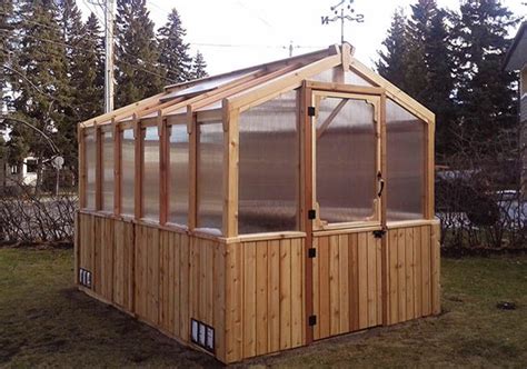 Diy Greenhouse Cedar Kit 8x12 Outdoor Living Today Diy Greenhouse