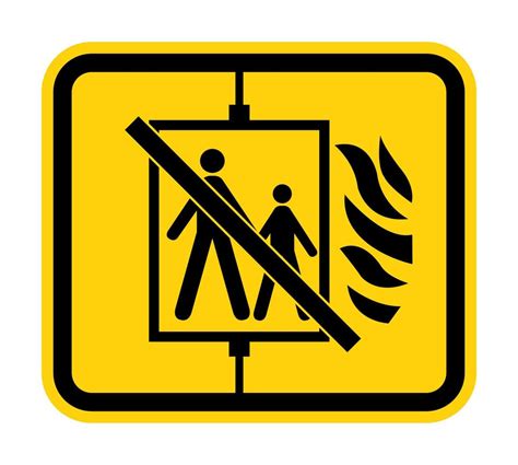 Fire Do Not Use The Elevator 10814957 Vector Art At Vecteezy