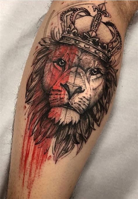 Lion tattoos can have many different meanings depending on the design men who want small and simple lion tattoos might pick a tribal design with black lines illustrating a. Pin on Miriam Stump
