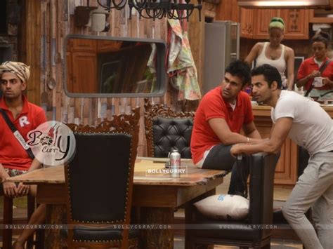 Contestants During A Task On Bigg Boss 8 Upen Patel Photo Gallery