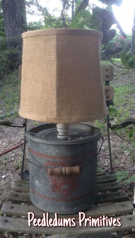 Minnow Bucket Lamp Lamp Primitive Decor