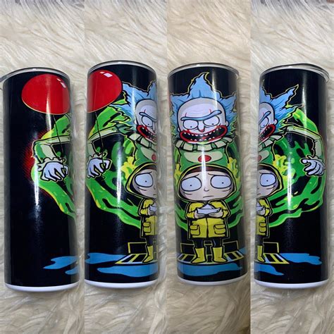 Rick And Morty Custom Tumbler Etsy In 2021 Custom Tumblers Custom