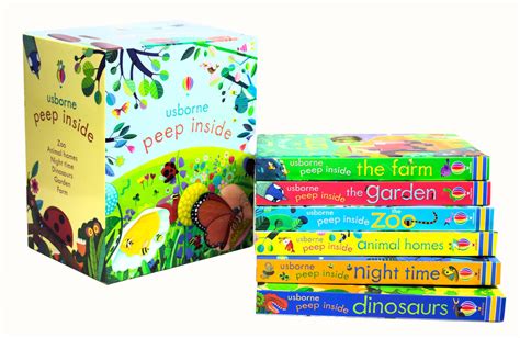 New Usborne Peep Inside 6 Books Illustrated Collection Boxed Set
