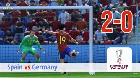 Fifa World Cup 2022 Spain Vs Germany 2 0 Match Simulation Ps4