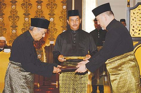 Under the constitution the king is obliged to appoint as prime. Mahathir sworn in as world's oldest leader after shock ...
