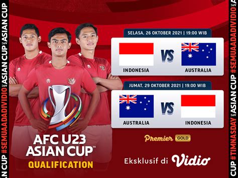 Link Live Streaming Kualifikasi Piala Asia U Indonesia Vs