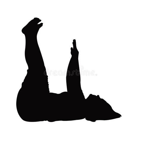 Silhouette Female Body Lying Down Stock Illustrations 43 Silhouette
