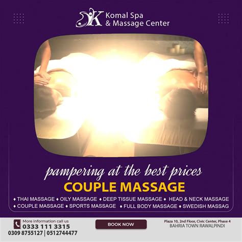 Couple Massage At Civic Center Bahria Town Rawalpindi ☎ Hotline 0333 111 3315 Best Komal Spa