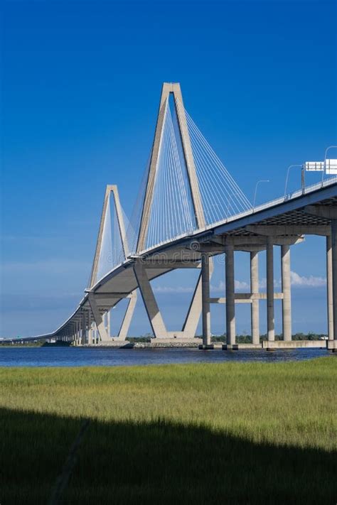 The Arthur Ravenel Jr Bridge In Charleston South Carolina Usa Stock
