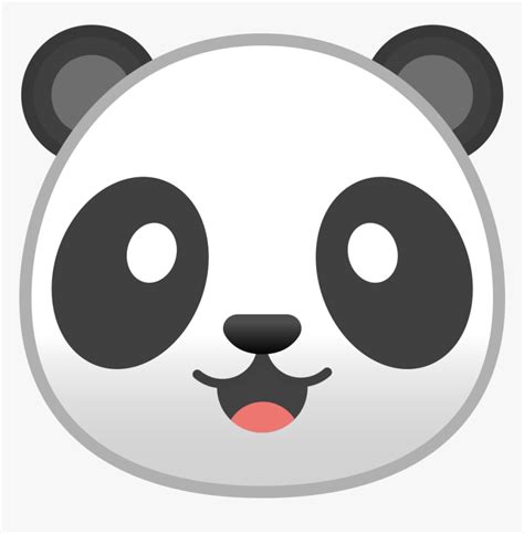 Panda Face Icon Whatsapp Panda Emoji Hd Png Download Kindpng