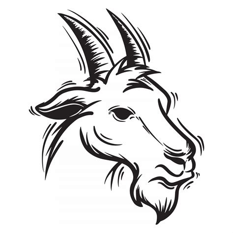 Clipart Goat Head