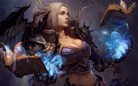 Wallpaper Id Art Girl Witch Wizard Mage Sorcerer P