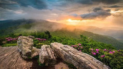 Appalachian Mountains Tennessee Sunset Landscape