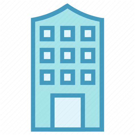 Apartment Building Center Office Icon Download On Iconfinder