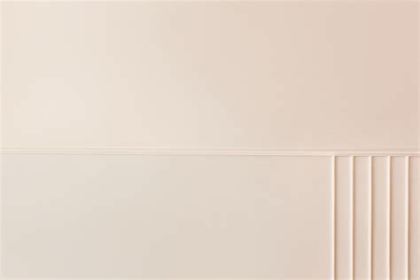 Plain Beige Wall With Panel Moulding Premium Image By