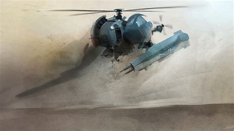 Blue Plane Painting Digital Art Science Fiction Hd Wallpaper