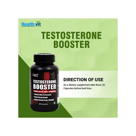 Buy Healthvit Fitness Testosterone Booster Health Supplement Capsules Bottle Of 60 Online And Get