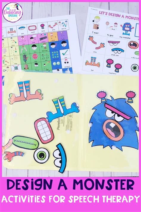 Monster Speech Therapy Materials That Are Fun Thedabblingspeechie In
