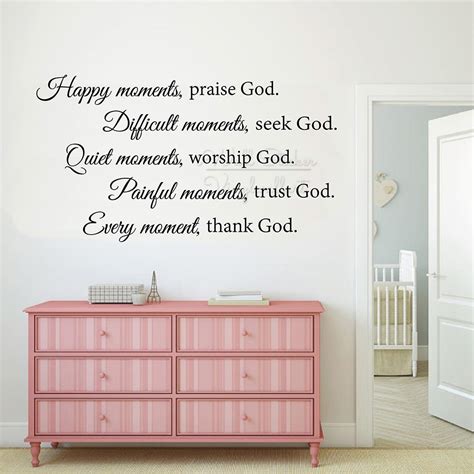 Buy Happy Moments Praise God Quotes Wall Sticker Faith