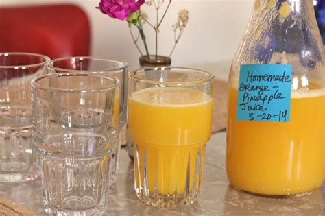 Homemade Orange Pineapple Juice The Mija Chronicles