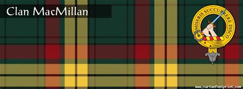 Clan Macmillan Tartan Footprint Scottish Heritage Social Network