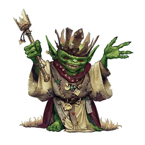Male Goblin Chief King Robes Pathfinder 2e Pfrpg Pfsrd Dnd Dandd 35 4e 5e 5th Ed D20 Fantasy
