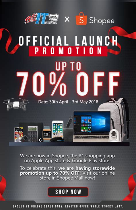 All It Shopee Official Launch Promo Discount Up To 70 Off