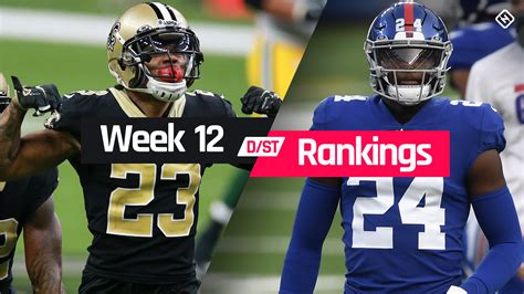 Defense rankings for the 2021 season. Week 12 Fantasy Defense Rankings: Sleepers, busts, waiver ...