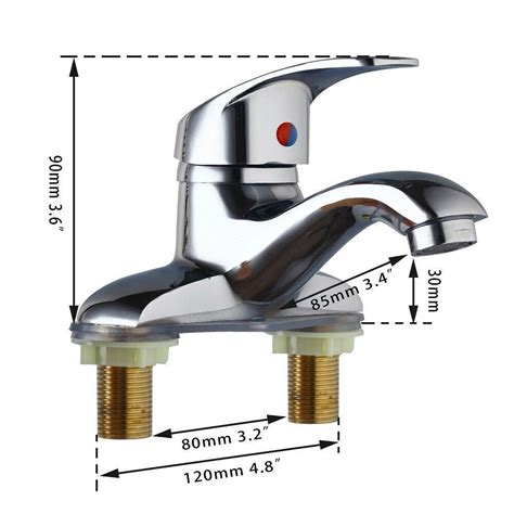 Uk Chrome Bathroom Wash Basin Sink Water Faucet Mixer Tap Single Handle
