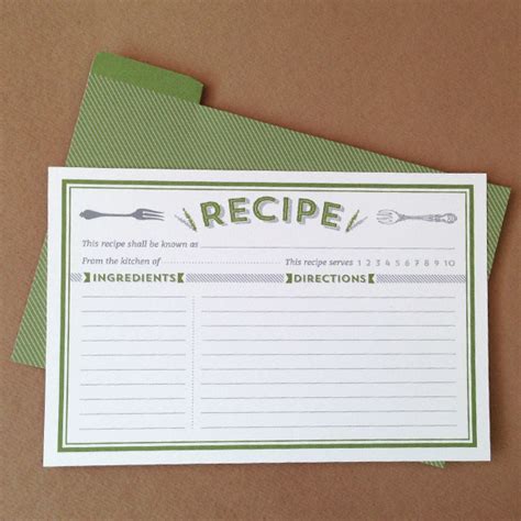 Free Classic Recipe Card Printables 247 Moms