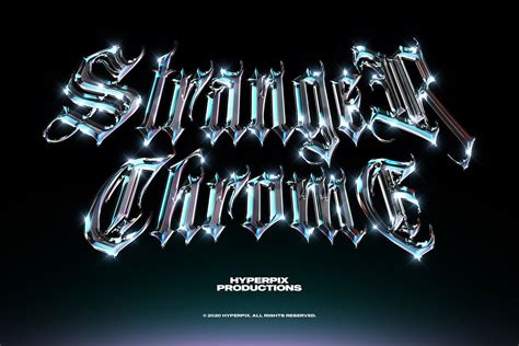 Chrome Text Effect Behance