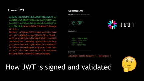 Jwt Signature And Validation Explained Youtube