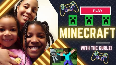 Play Minecraft With Us Gamer Girlz Teaching My Mom How To Play