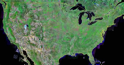 Maps Satellite Map North America