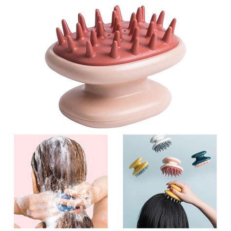 Handheld Rubber Shower Hair Scalp Shampoo Massager Brush Mini Head Scrubber Ebay