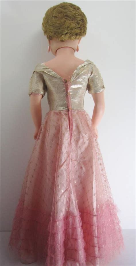 1950s 30 Darling Debbie Deluxe Reading Cinderella Gold Gown Fashion