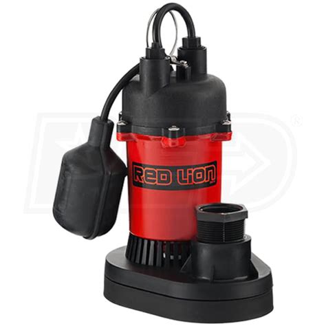 Red Lion Rl Sp T Hp Thermoplastic Submersible Sump Pump W Tether Float Switch Red Lion