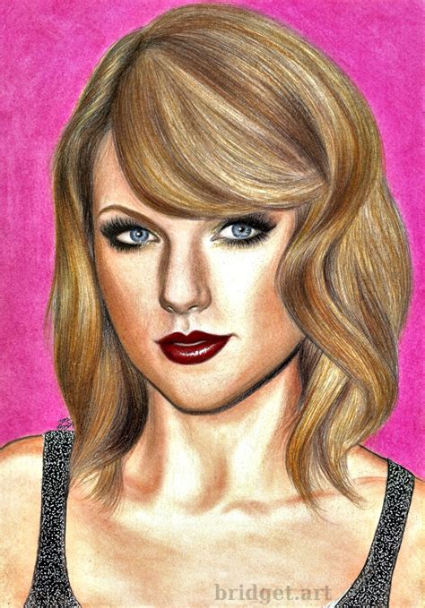 Taylor Swift Colored Pencil Drawing Virily