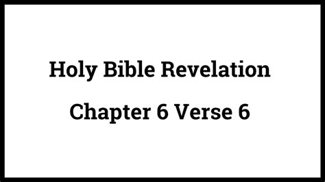 Holy Bible Revelation 66 Youtube