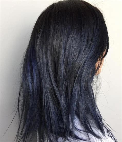 cheveux bleu noir comment faire les choses correctement black hair dye blue hair highlights