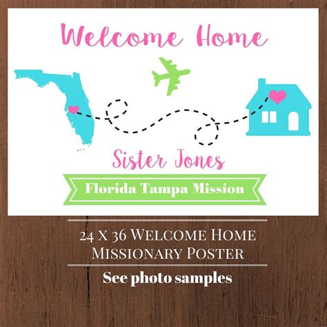 Missionary Welcome Home Banner Lds Missionary Banner Missionary