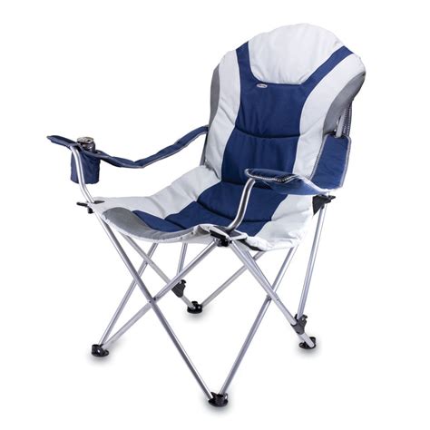 Shop Picnic Time Navy Steel Folding Camping Chair at Lowes.com
